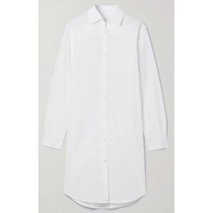 OFFICINE GÉNÉRALE Celina Cotton-Poplin Shirt Dress White Size Large
